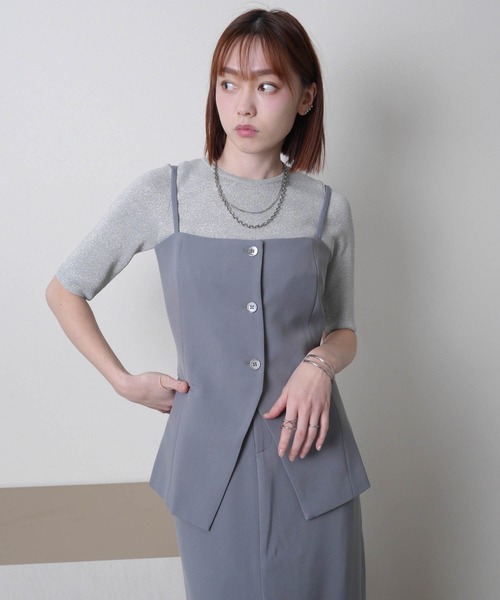 SETTO セットアップ キャミビスチェ×タイトスカートSET