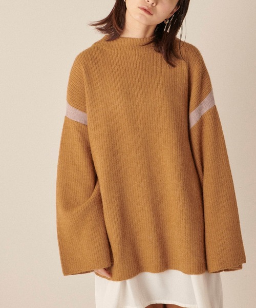 「forksy.」 長袖ニット FREE カーキ レディース_画像2