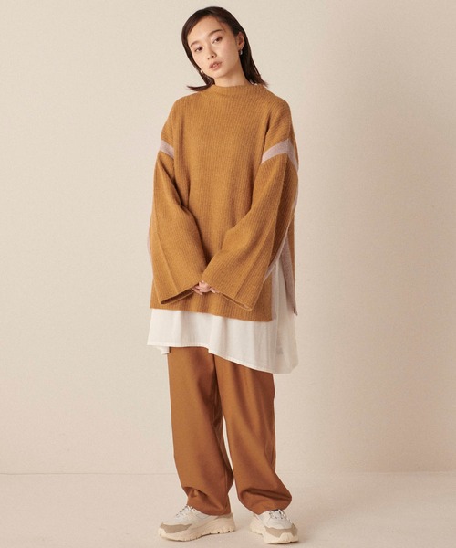 「forksy.」 長袖ニット FREE カーキ レディース_画像6