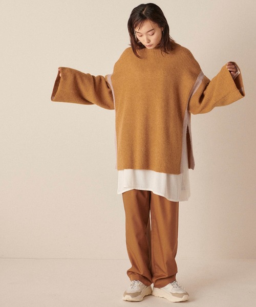 「forksy.」 長袖ニット FREE カーキ レディース_画像9