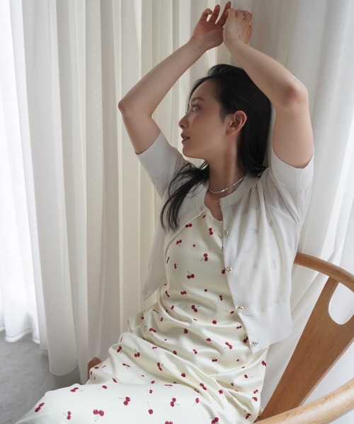 eimy istoire cherry patternキャミワンピース セール】cherry patternキャミワンピース（ワンピース）｜eimy