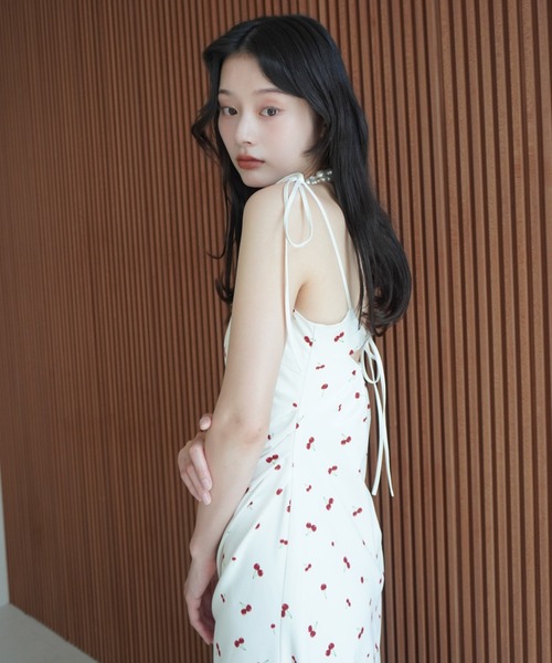 eimy istoire cherry patternキャミワンピース eimy istoire ワンピース cherry patternキャミワンピース