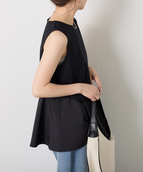 COLLAGE GALLARDAGALANTE tシャツ アシメペプラムノースリーブT