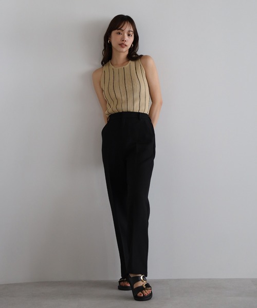 AKIO ストライプ タンクトップ HORIZONTAL STRIPES TANK TOP/ホライゾンタル ストライプ タンクトップ