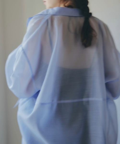 NOTRE emor ジャケット テーラードジャケット puff sleeve sheer