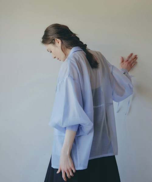 NOTREemor ノートルエモア パフスリーブシアージャケット NOTRE emor ジャケット テーラードジャケット puff sleeve sheer