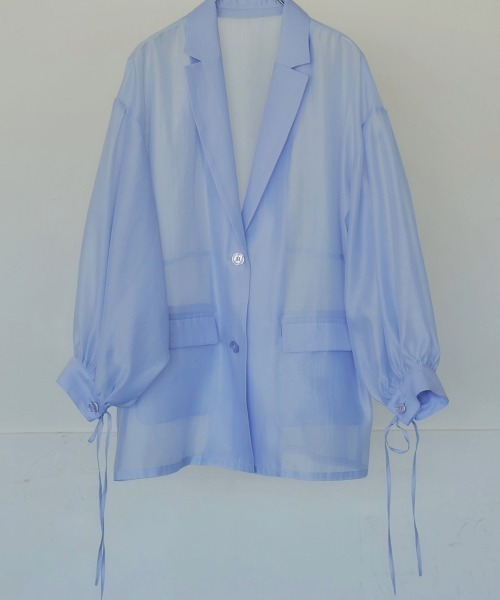 NOTREemor ノートルエモア パフスリーブシアージャケット NOTRE emor ジャケット テーラードジャケット puff sleeve sheer