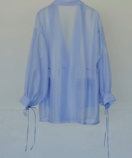 NOTRE emor ジャケット テーラードジャケット puff sleeve sheer
