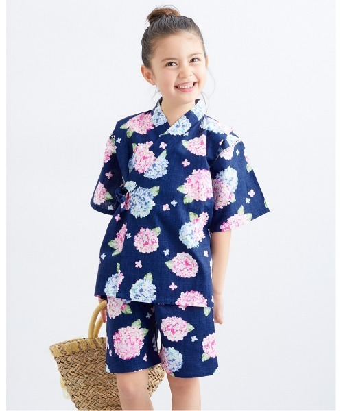 甚平 浴衣 「ZOZO限定カラー/ネイビー系(北欧花火)登場！」甚平スーツ