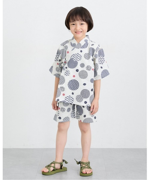 浴衣 「ZOZO限定カラー/ネイビー系(北欧花火)登場！」甚平スーツ 「綿