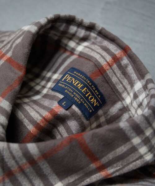PENDLETON（ペンドルトン） 長袖ネルシャツ LARGE ブラック メンズ