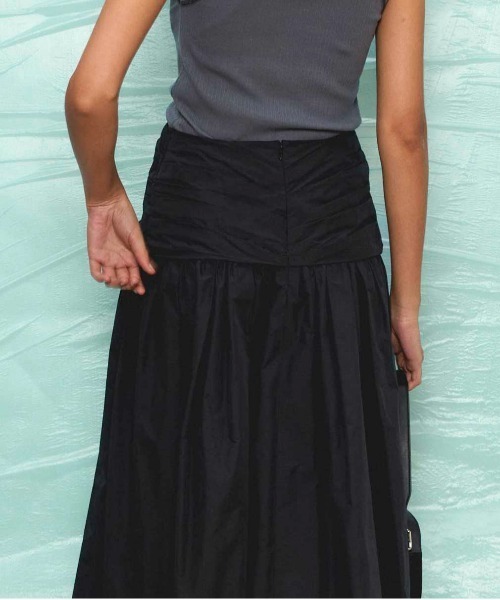 MAISON SPECIAL スカート Voluminous Tuck Flare Skirt