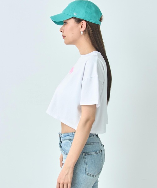 ANAP（アナップ） tシャツ 半袖 クロップド ネオンロゴ Tシャツ