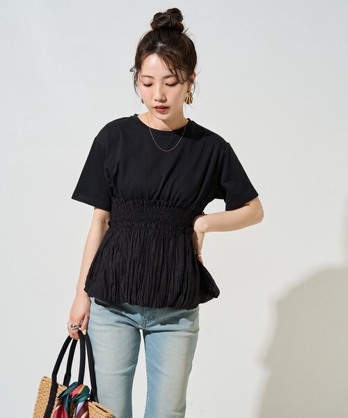 FREAK'S STORE tシャツ 限定展開 シアー ワッシャー ドッキング