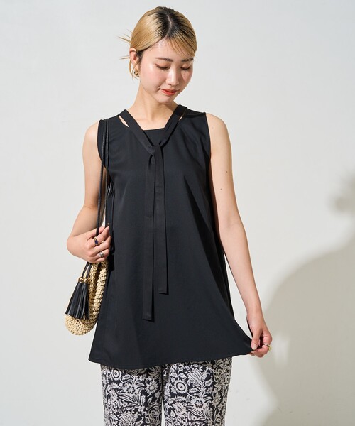 mal.セレクト　プライオリティ　ブラウスノースリーブ 5/27発売]スモッキングノースリーブブラウス – Lallia Mù