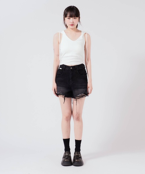 Chick タンクトップ ノースリーブ Camisole with hood / フード付き