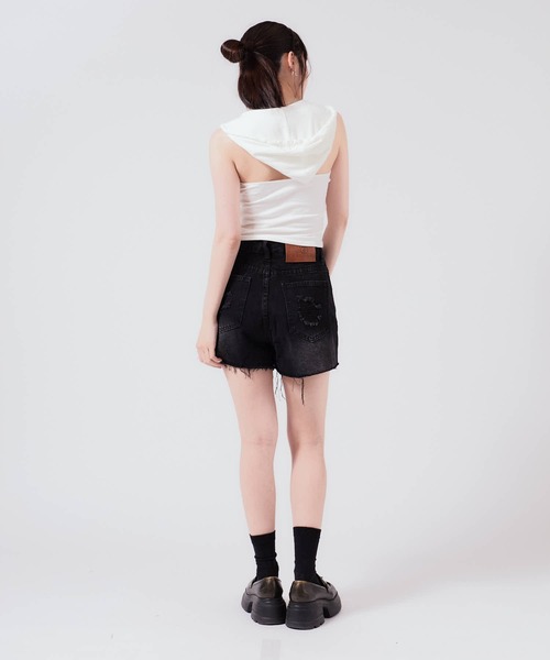 Chick タンクトップ ノースリーブ Camisole with hood / フード付き