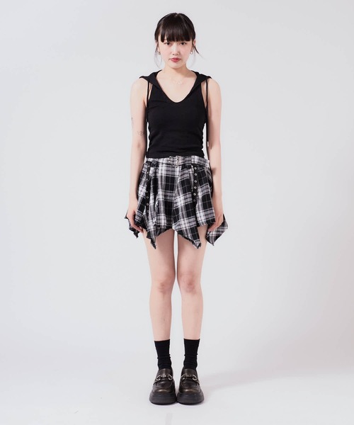 Chick タンクトップ ノースリーブ Camisole with hood / フード付き