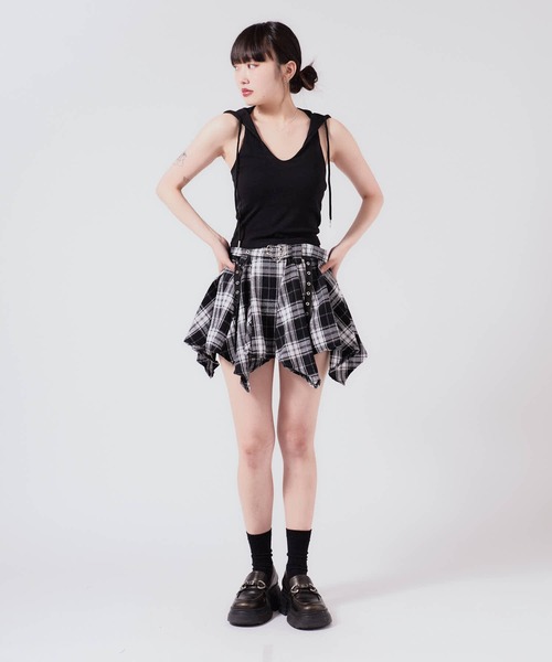 Chick タンクトップ ノースリーブ Camisole with hood / フード付き