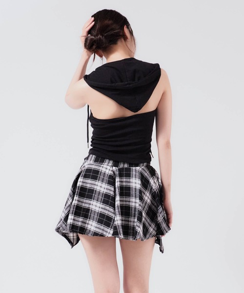 Chick タンクトップ ノースリーブ Camisole with hood / フード付き
