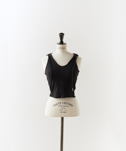 Chick タンクトップ ノースリーブ Camisole with hood / フード付き