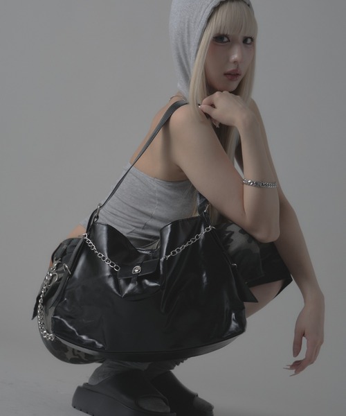 Chick タンクトップ ノースリーブ Camisole with hood / フード付き
