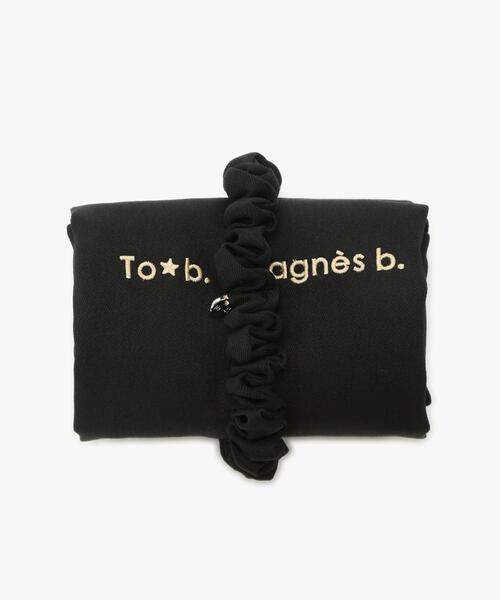 【美品】アニエスベー agnes b. カゴバッグ トートバッグ 黒　チャーム エコバッグ QAS25－01（トートバッグ）｜agnes b.（アニエスベー