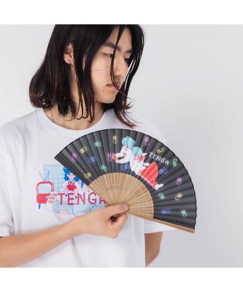 TENGA（テンガ） 扇子 うちわ 「TENGA×ボブa.k.aえんちゃん」PLAY GAME