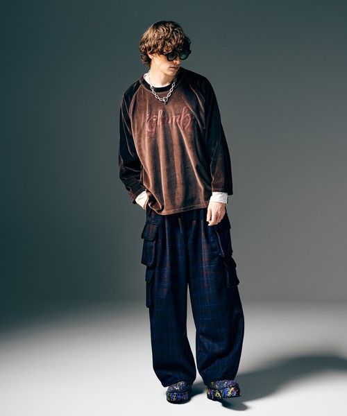 glamb（グラム） トレーナー スウェット Spin Logo Velour Sweat