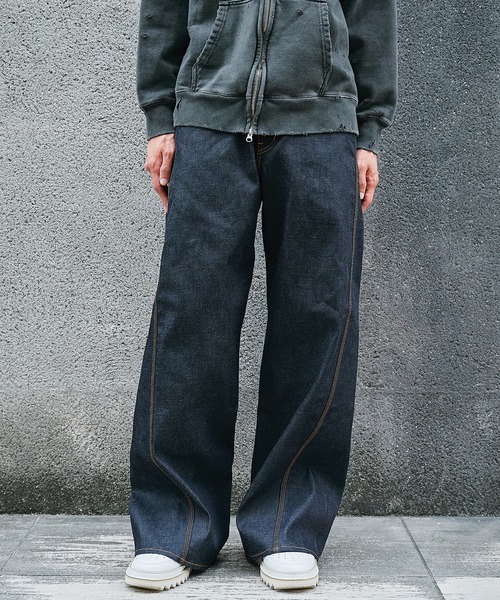 JieDa（ジエダ） ジーンズ 「Jieda」3D WORK DENIM メンズ : ZOZOTOWN