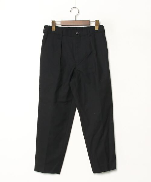 【美品】マーカウェア　1 タックパンツ　ブラック　スラックス 美品】マーカウェア 1 タックパンツ ブラック スラックス