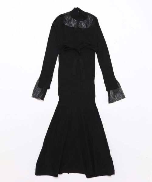 Lace Ladies（レースレディース） ワンピース レース 切替 リボン