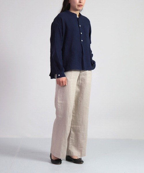 「D.M.G.」 パンツ M ネイビー レディース_画像6