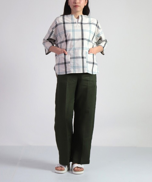 「D.M.G.」 パンツ M ネイビー レディース_画像9