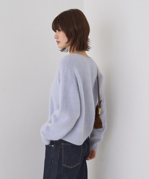 Rouge vif（ルージュ ヴィフ） カーディガン フォックスウールクルー