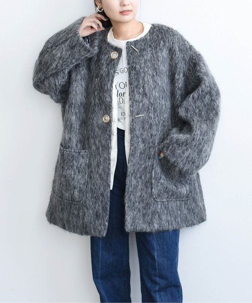 Eimee Law（エイミーロウ） コート 38 グレー レディース : ZOZOTOWN