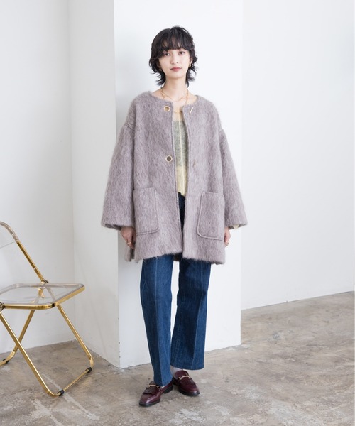 Eimee Law（エイミーロウ） コート 38 グレー レディース : ZOZOTOWN