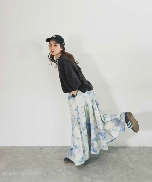 「niko and...」 半袖カットソー MEDIUM ダークブルー レディース_画像9