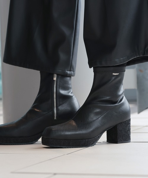 HARE　Ｗハイソールスクエアシューズ HARE（ハレ）の「Wハイソールスクエアシューズ(HARE)（ドレスシューズ