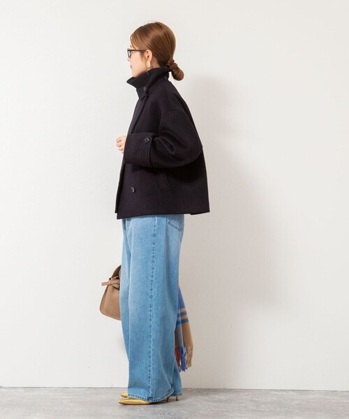 NOLLEY'S ピーコート pコート ウールカシミヤダブルブレストコート