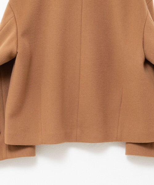 45R ウール ダブルブレストピーコート ブラウン 45R ウール ダブルブレストピーコート ブラウン