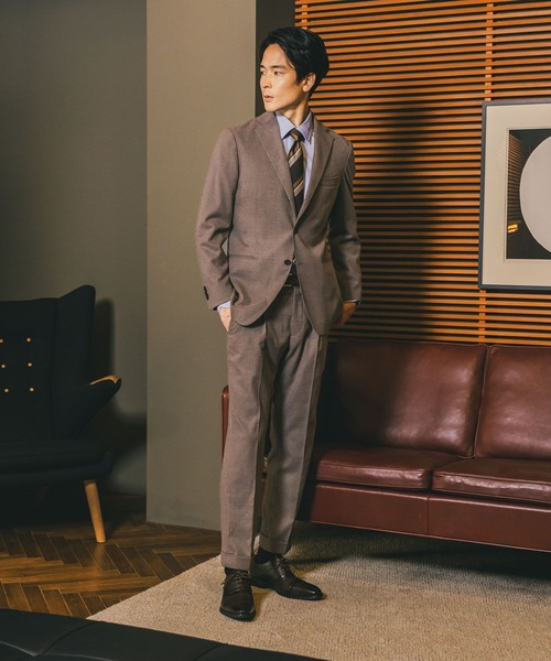 GLOBAL WORK（グローバルワーク） スラックス ストレッチ起毛TRパンツ