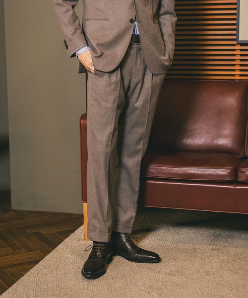 GLOBAL WORK（グローバルワーク） スラックス ストレッチ起毛TRパンツ