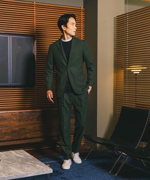 GLOBAL WORK（グローバルワーク） スラックス ストレッチ起毛TRパンツ