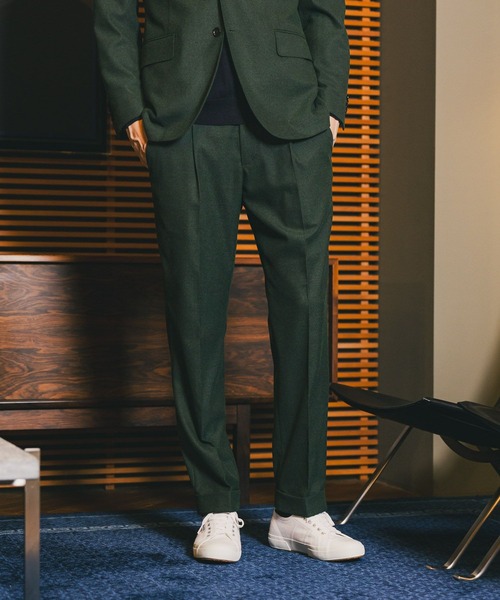 GLOBAL WORK（グローバルワーク） スラックス ストレッチ起毛TRパンツ