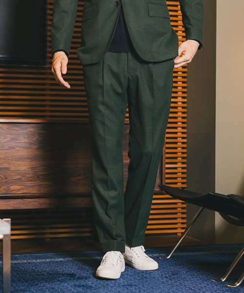 GLOBAL WORK（グローバルワーク） スラックス ストレッチ起毛TRパンツ