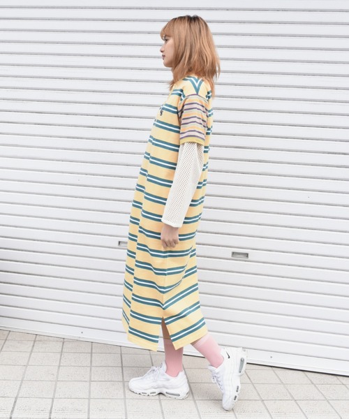 「CUBE SUGAR」 半袖ワンピース M スミクロ レディース_画像3