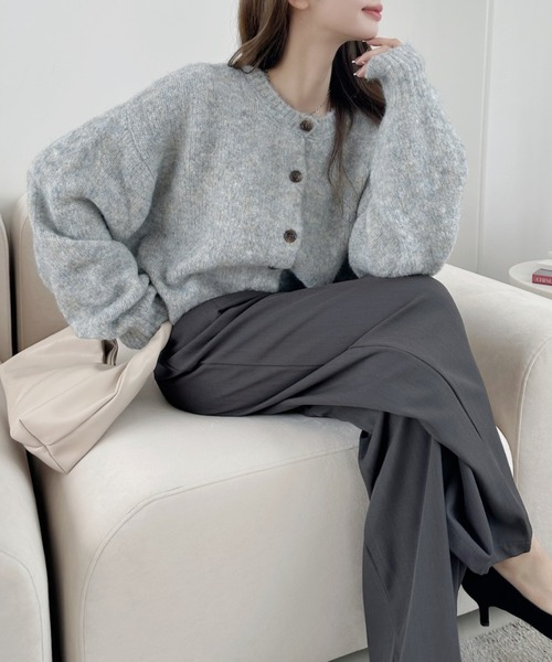 TREOVER カーディガン 「軽くて暖かい」ショート丈ブークレ