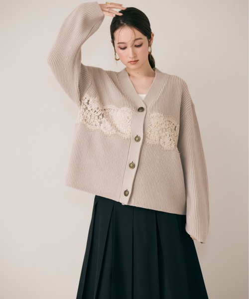 Audie a Muses（オーディア ミューズ） カーディガン シアーレース