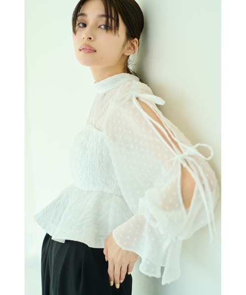 SNIDEL（スナイデル） 長袖ブラウス ONE SIZE ブラック レディース